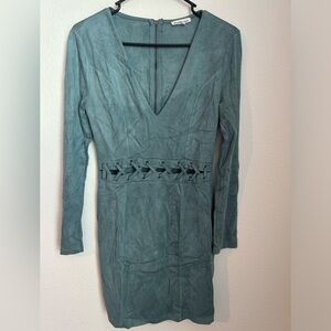 CHARLOTTE RUSSE SUADE BODYCON DRESS